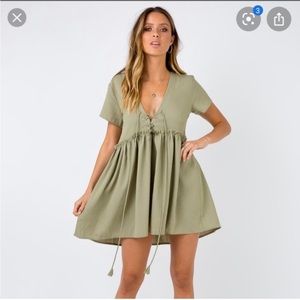 Princess Polly Maritimo mini dress in green